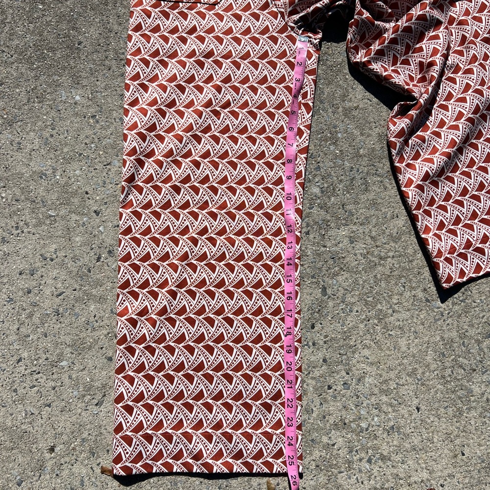 Jones New York Red and White Wide Leg Pants - Picture 7 of 9
